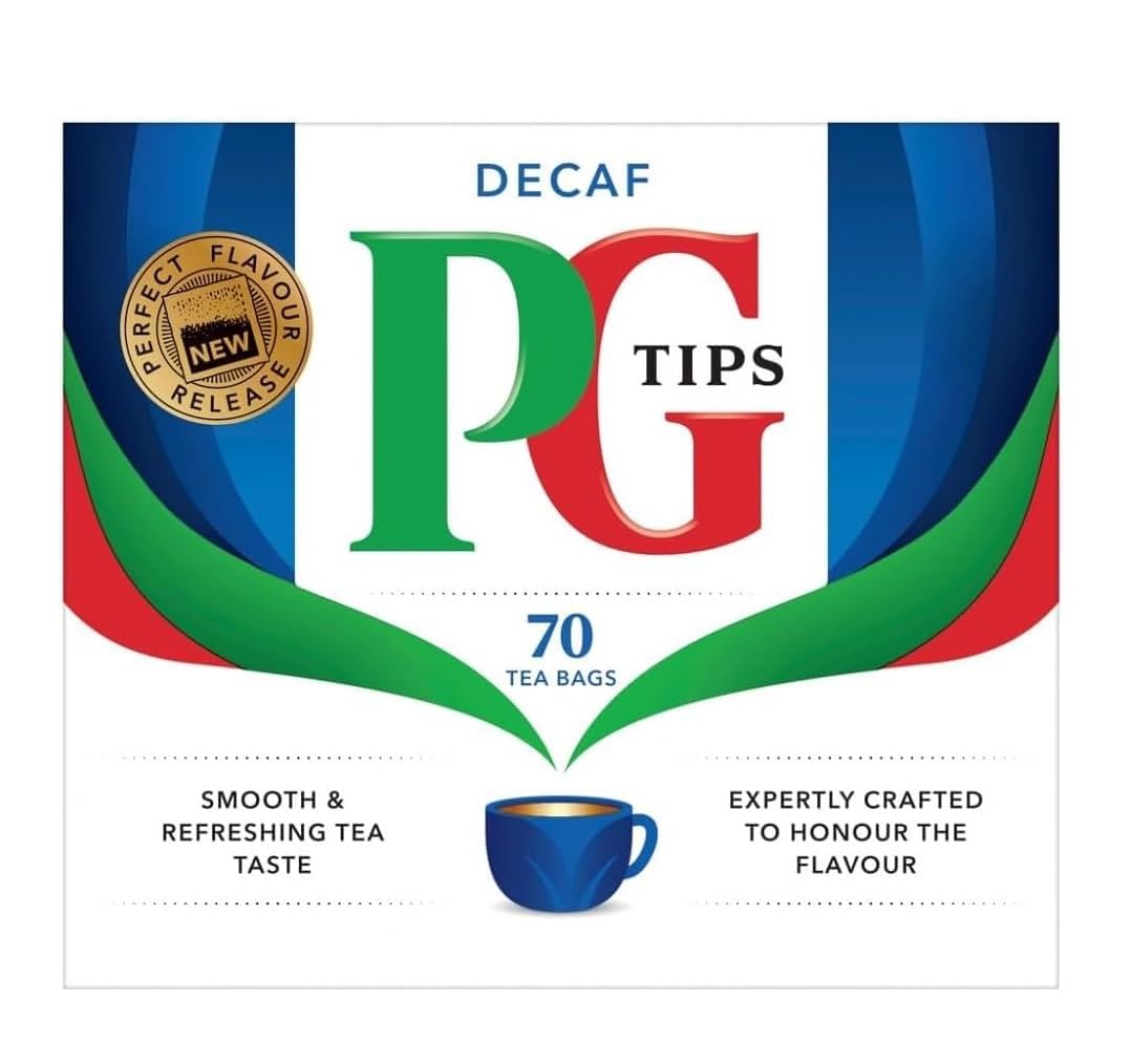 PG Tips Decaf Tea Bags – 70-Count Pack of 3 | Rainforest Alliance Certified