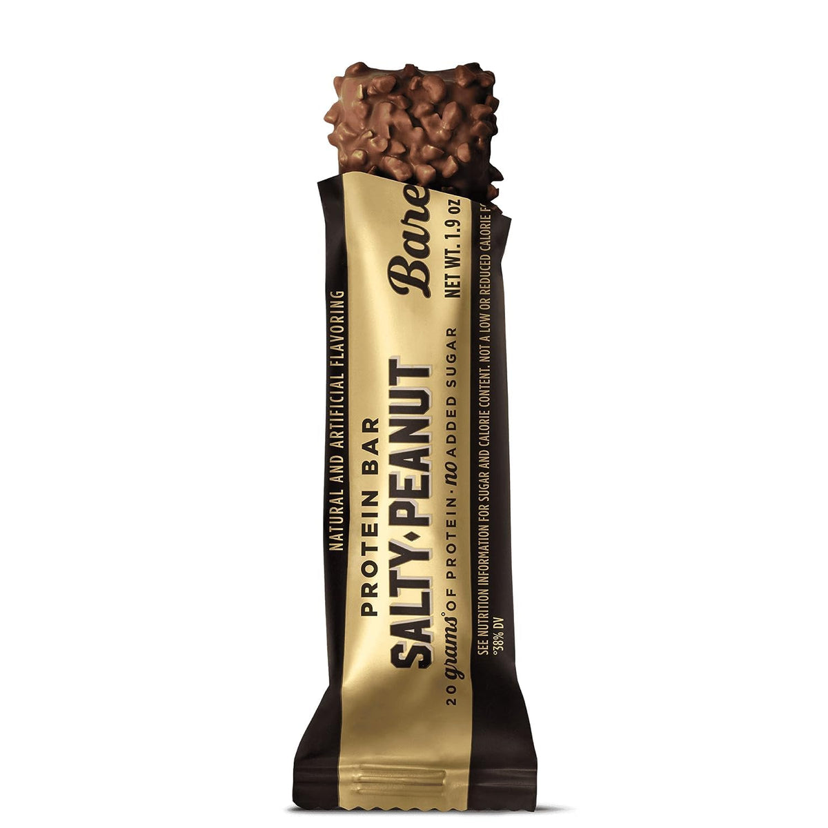 PickN Buy Pack: Barebell Protein Bar 1.9oz Salty Peanut 5-Pack + Sour Gummies Mesh Pouch