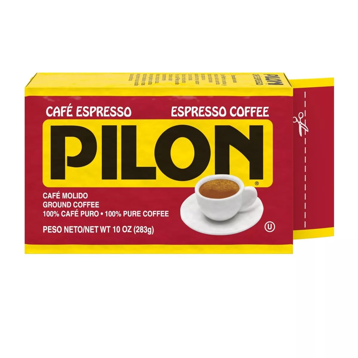 PILON Ground Espresso Coffee 10oz | 284g (Pack of 06)