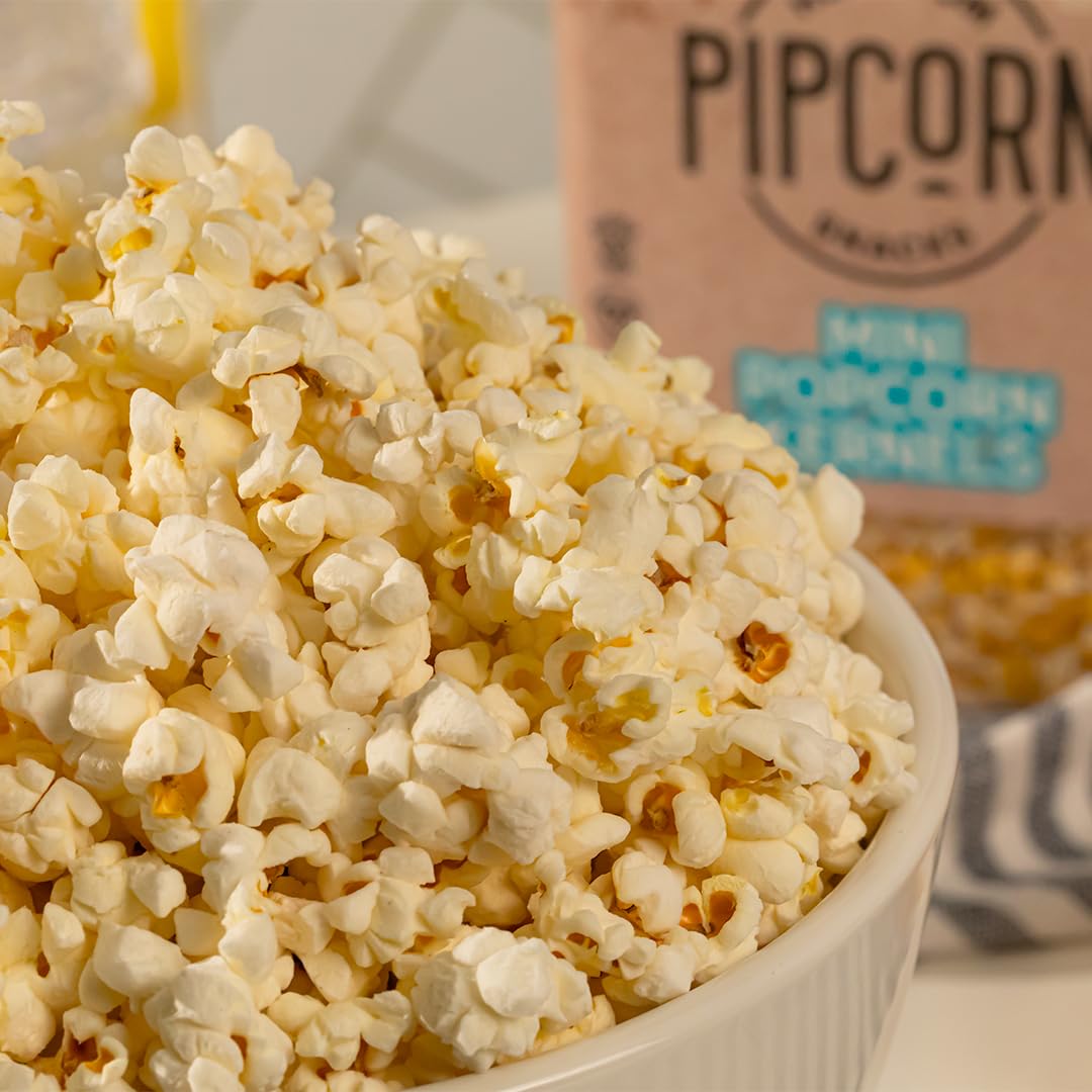 Pip's Heirloom Snack Mini Popcorn Kernels – 44 oz Jar | Non-GMO, Vegan, Gluten Free