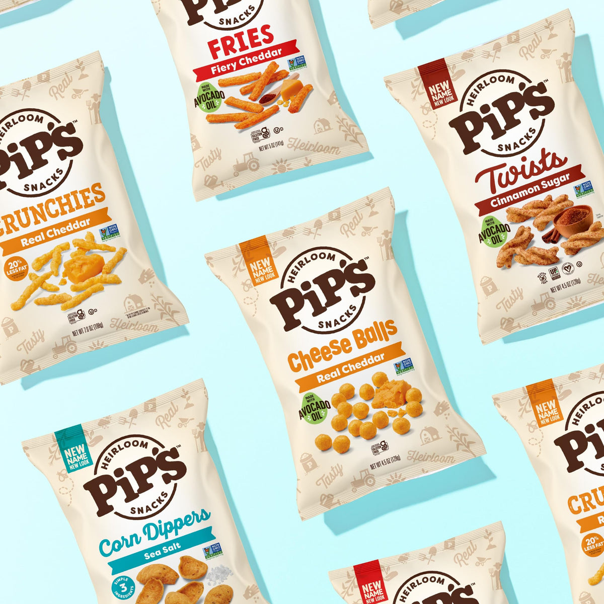 Pip's Heirloom Truffle Mini Popcorn – 1 oz Bags (24 Pack) | Real Black Truffle & Avocado Oil