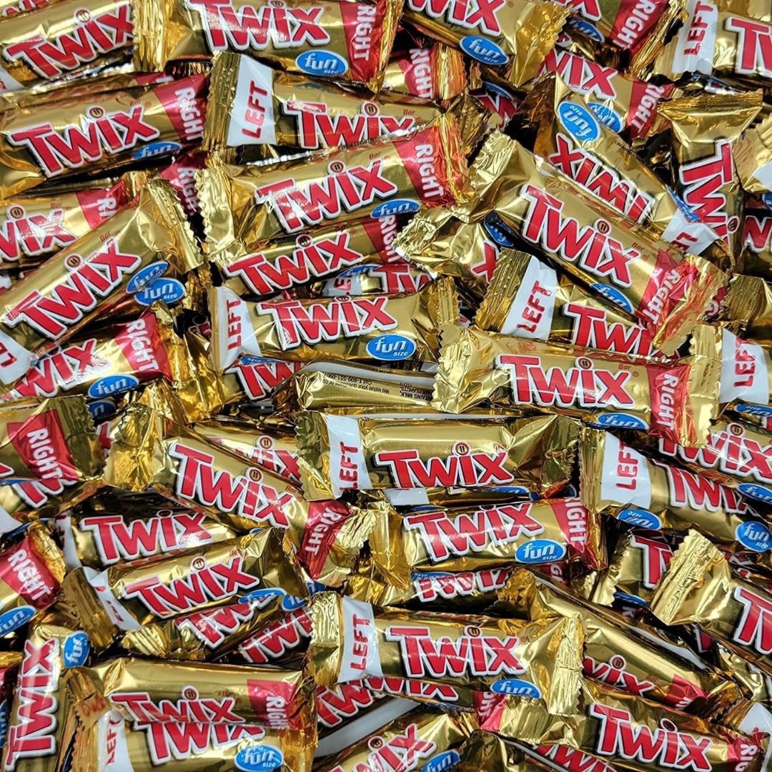 Pisoka Twiix Chocolate Candy with Caramel & Cookie Crunch – 2LB Bulk Bag