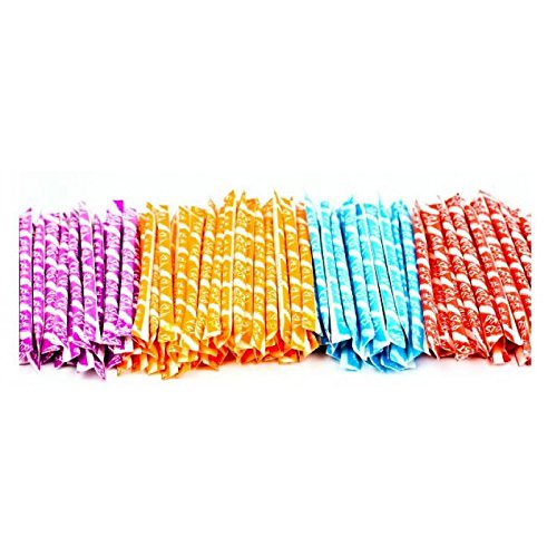 Pixy Silly Stix Candy Straws – 500 Count Cherry, Blue Raspberry, Grape & Orange