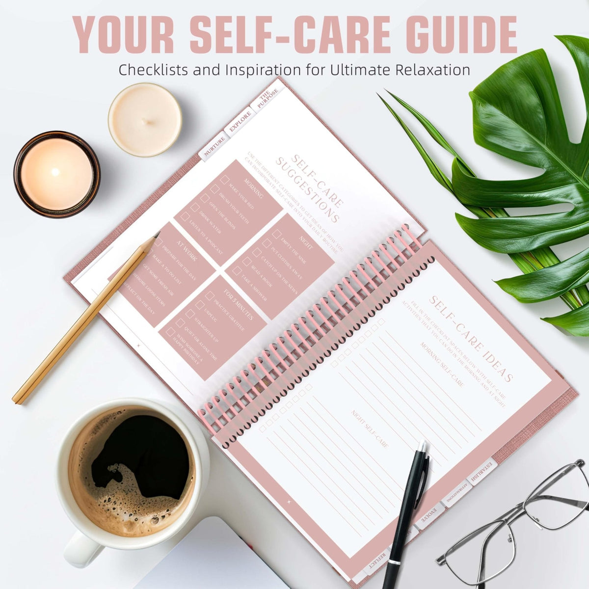 Planners with Purpose Self Care Journal, Self Love Workbook for Women