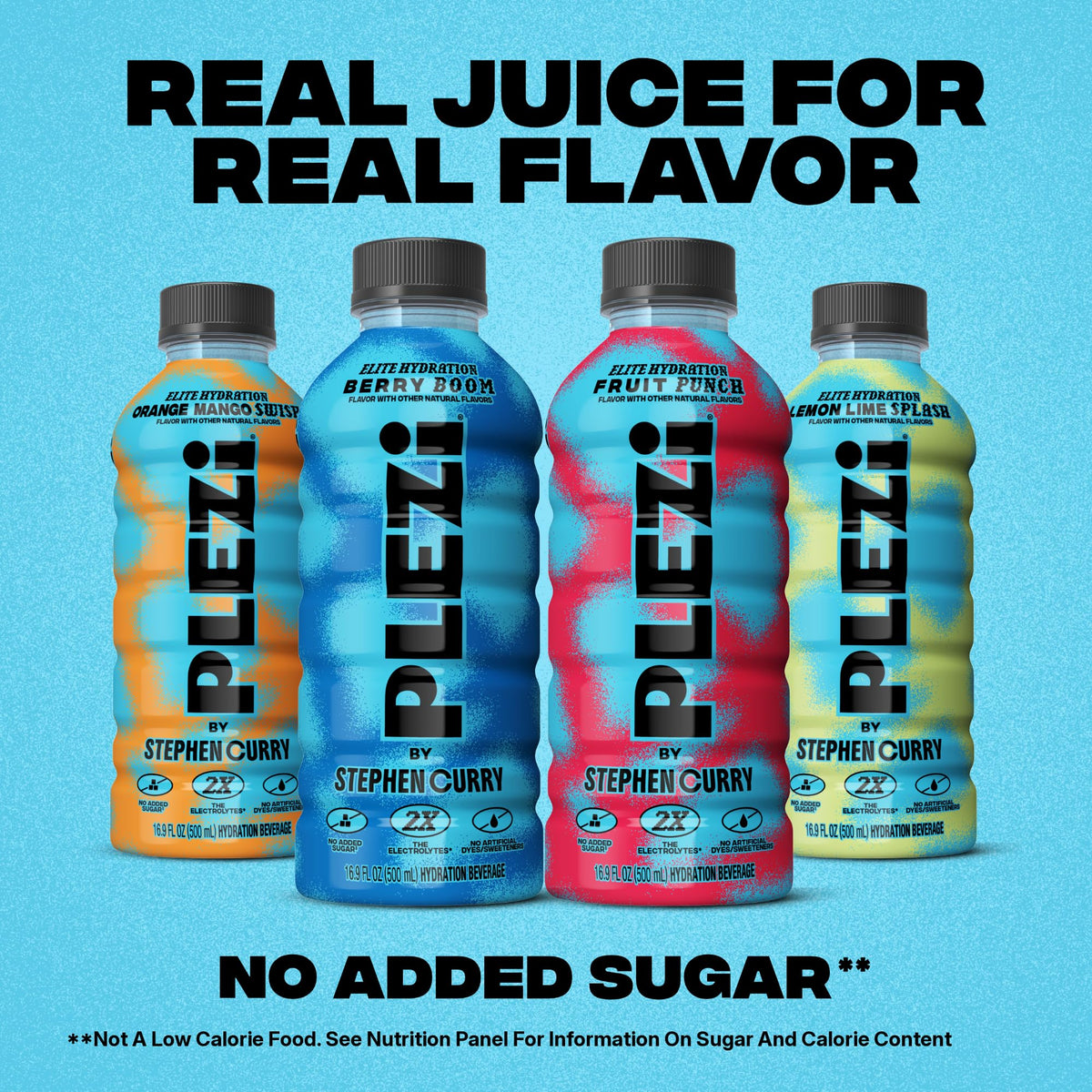 Plezi Hydration Drink Berry Boom – Real Juice, 2X Electrolytes, 560mg Potassium, 16.9 fl oz (12-pack)