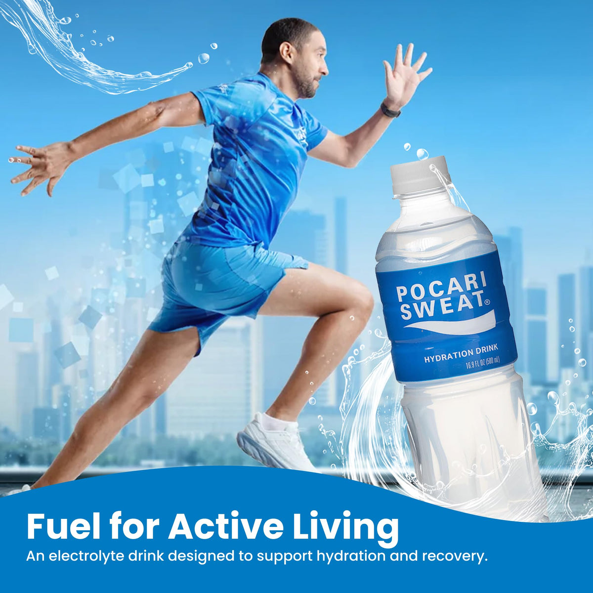 Pocari Sweat PET Bottles 12-Pack 500 ml – Hydration with Electrolytes, Caffeine-Free, USA
