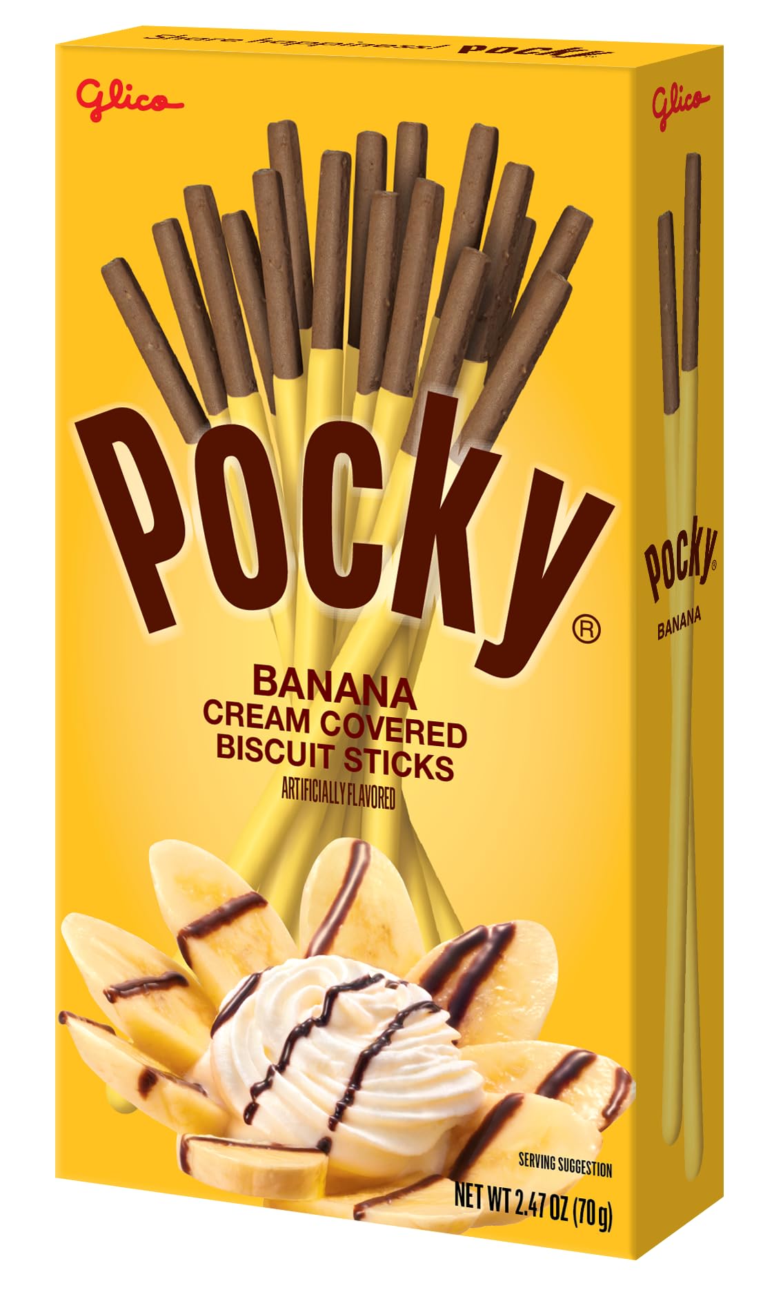 Pocky Biscuit Sticks – Chocolate Banana, 2.47 oz Pack of 10