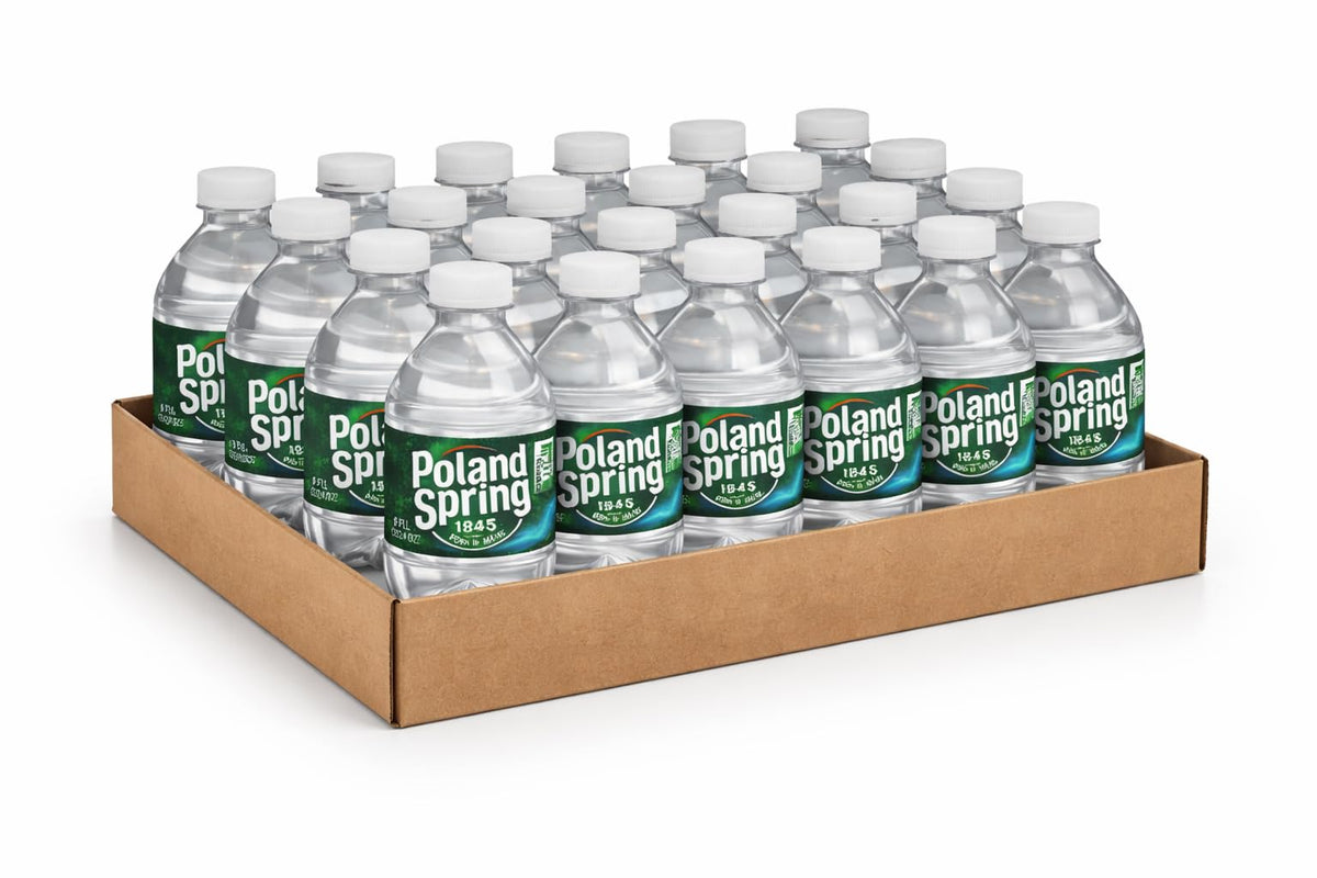 Poland Spring 8 oz Water Bottles – 24 Pack Mini Bottles | Macouba
