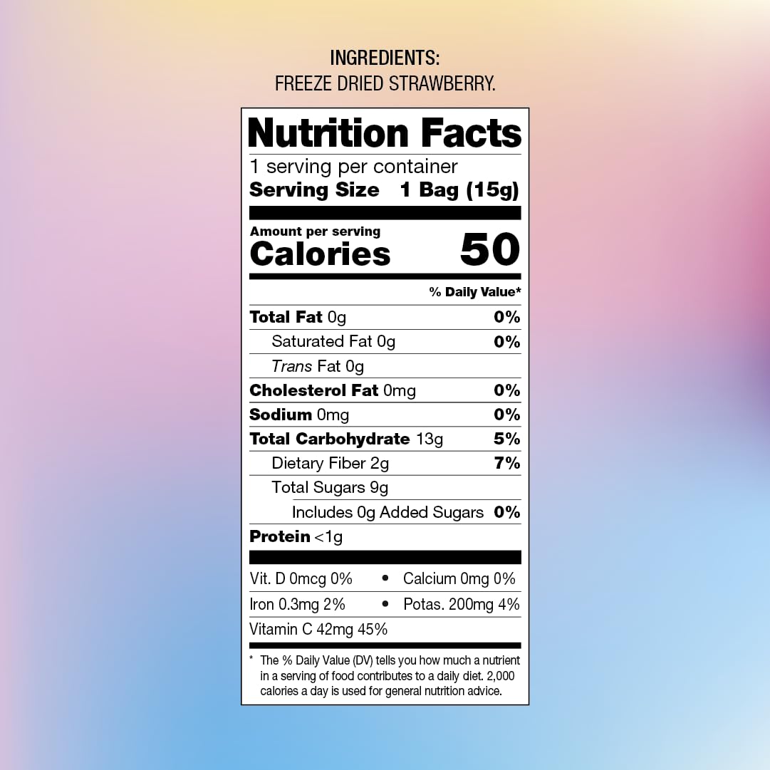 Pol’s Freeze Fresh 6-Pack Sliced Freeze-Dried Strawberries – No Added Sugar, Non-GMO