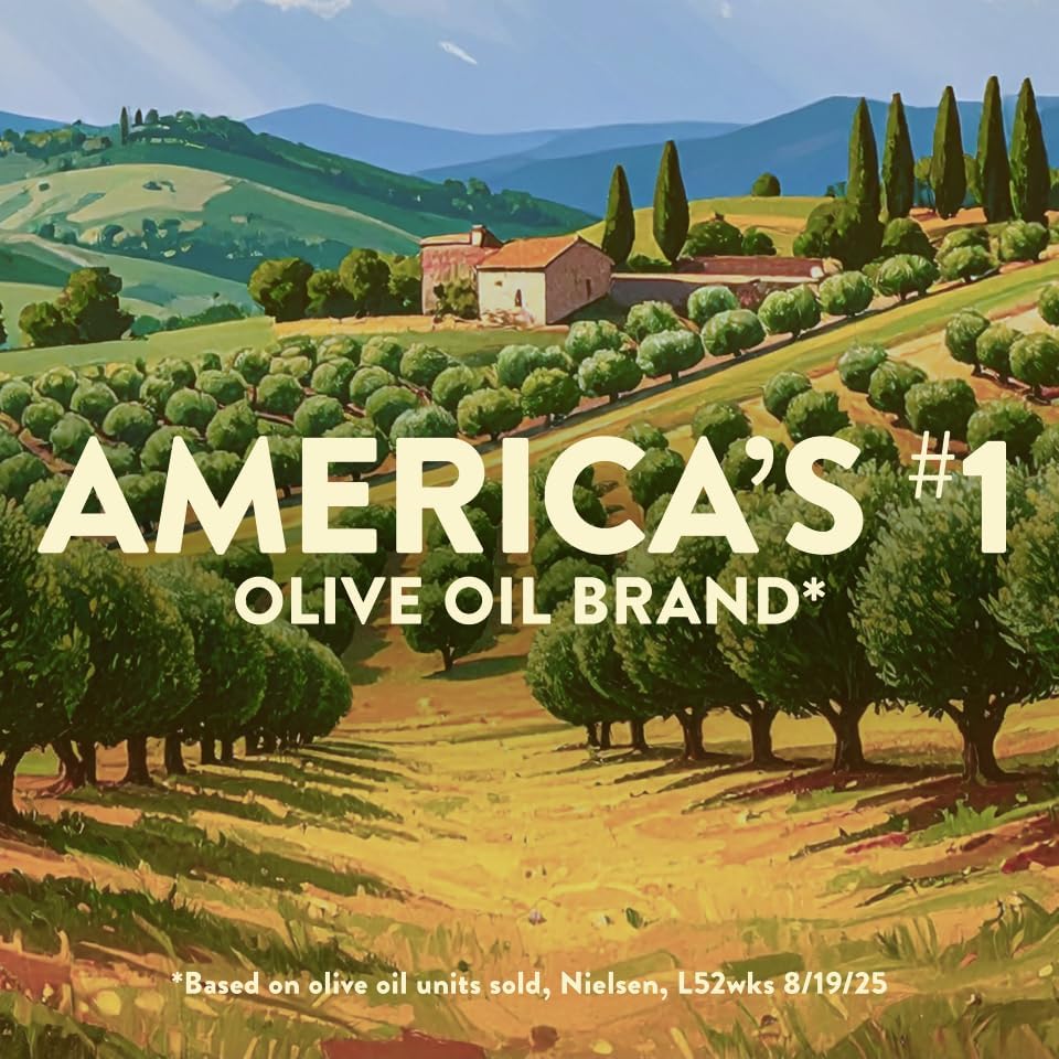 Pompeian USDA Organic Smooth EVOO – First Cold Pressed, Polyphenol Rich, 68 oz