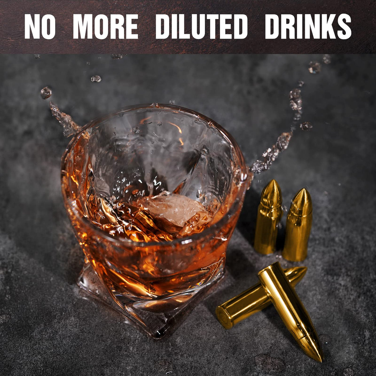 PONPUR Whiskey Stone Gifts for Men – Father's Day, Dad, Husband | Unique Bourbon Accessories