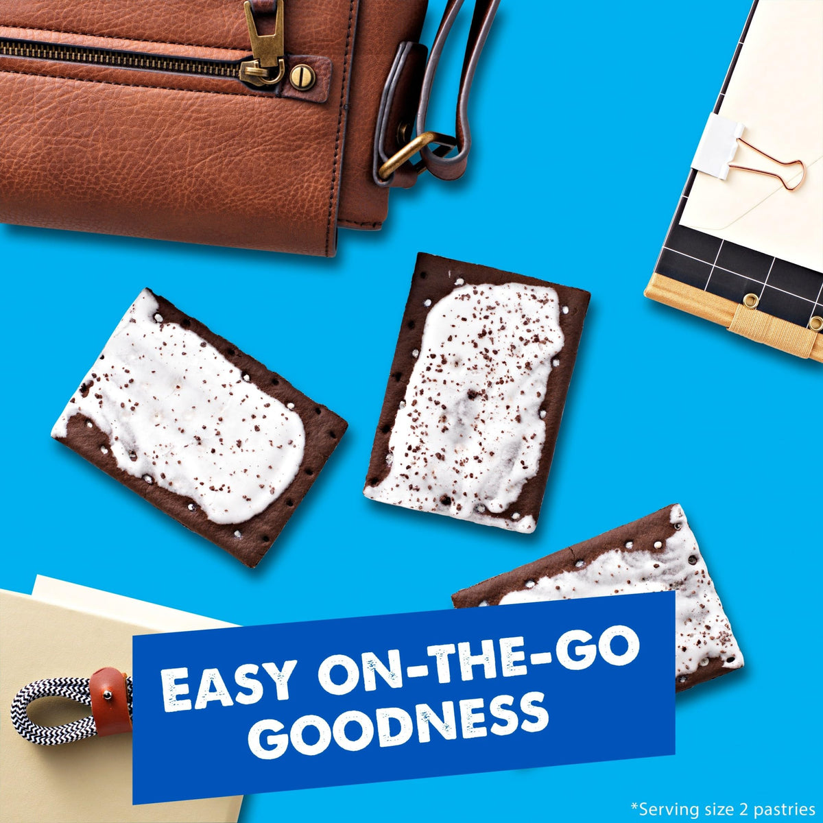 Pop-Tarts Frosted Cookies and Creme Toaster Pastries – 96 Pack | Ready-to-Eat Breakfast & Snacks