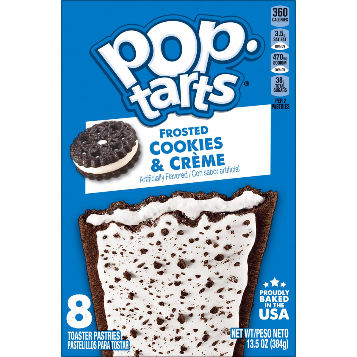 Pop-Tarts Frosted Cookies and Creme Toaster Pastries – 96 Pack | Ready-to-Eat Breakfast & Snacks