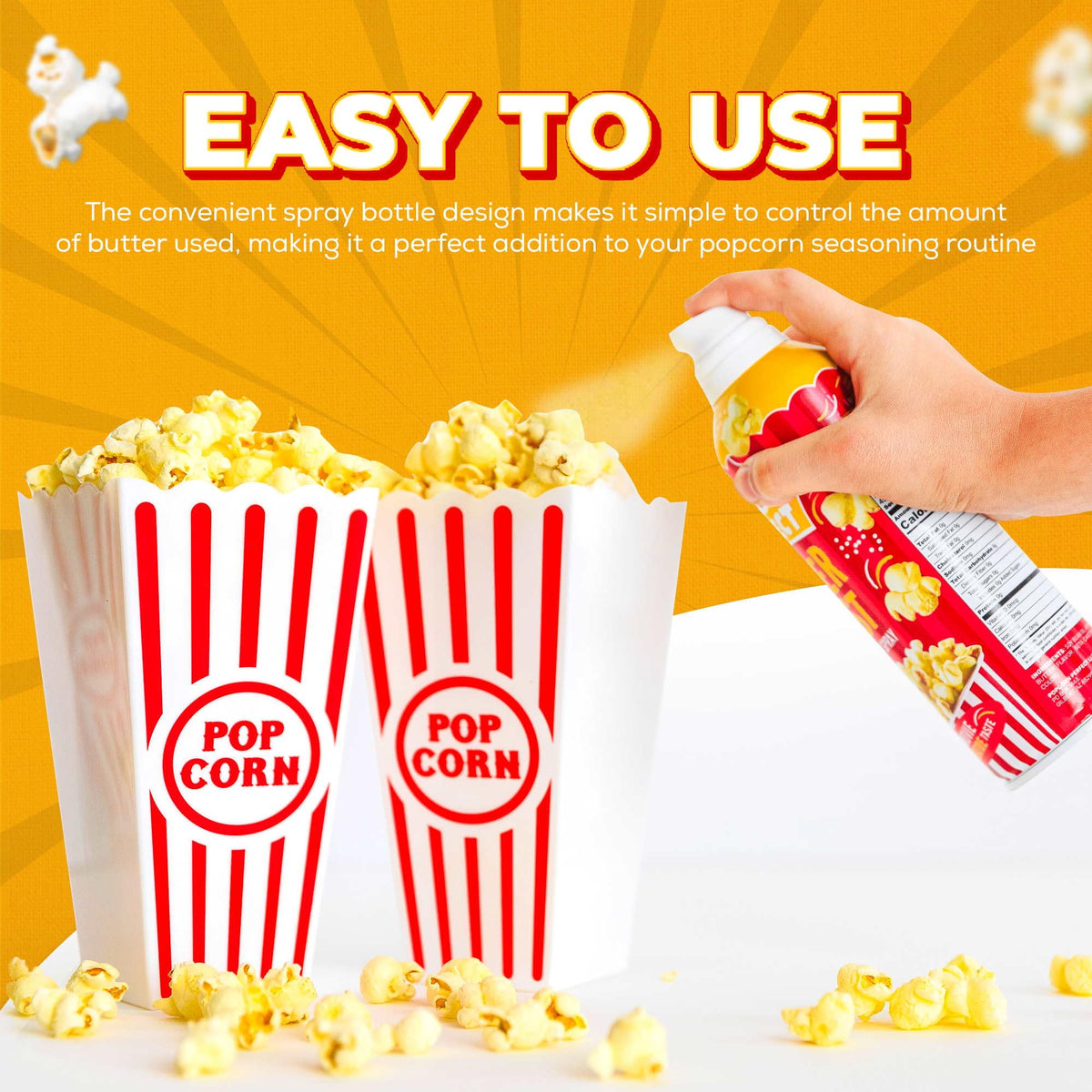 Popcorn Perfect Butter Spray – Movie Theater Butter Flavor for Microwave & Popcorn Makers | 5 oz (3-pack)