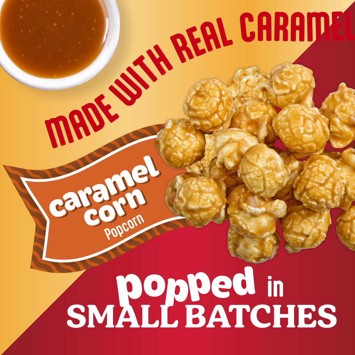 Popcornopolis Caramel Corn 12-Pack — Gourmet Snack, Non-GMO, Gluten-Free