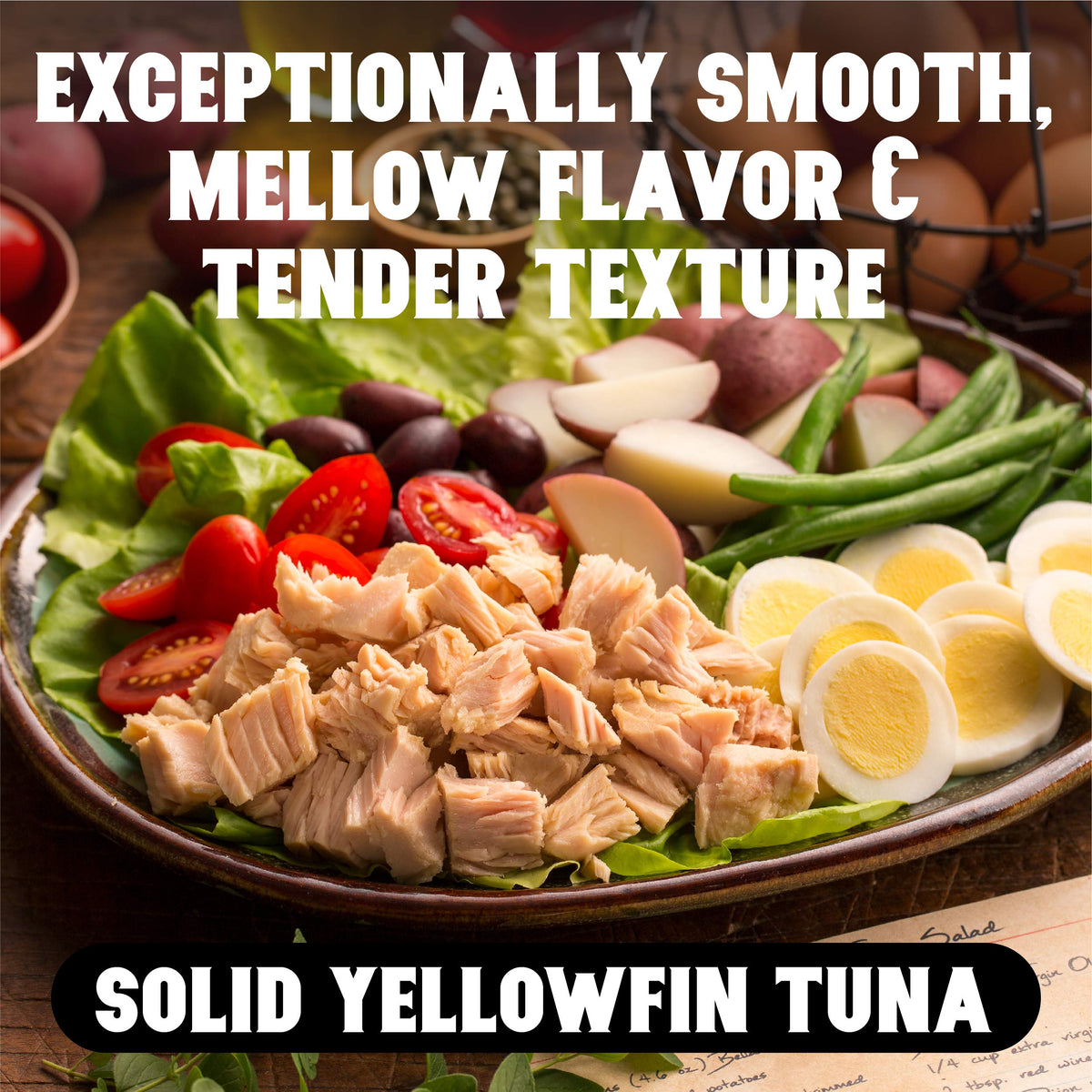 Portofino Solid Yellowfin Tuna in Extra Virgin Olive Oil - 4.5oz Can (Pack of 12)