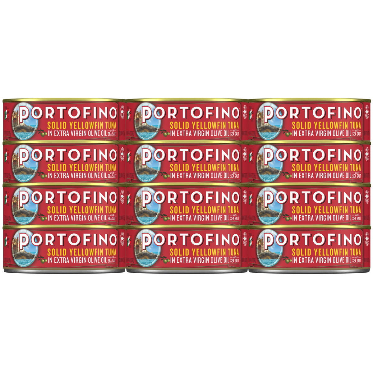 Portofino Solid Yellowfin Tuna in Extra Virgin Olive Oil - 4.5oz Can (Pack of 12)