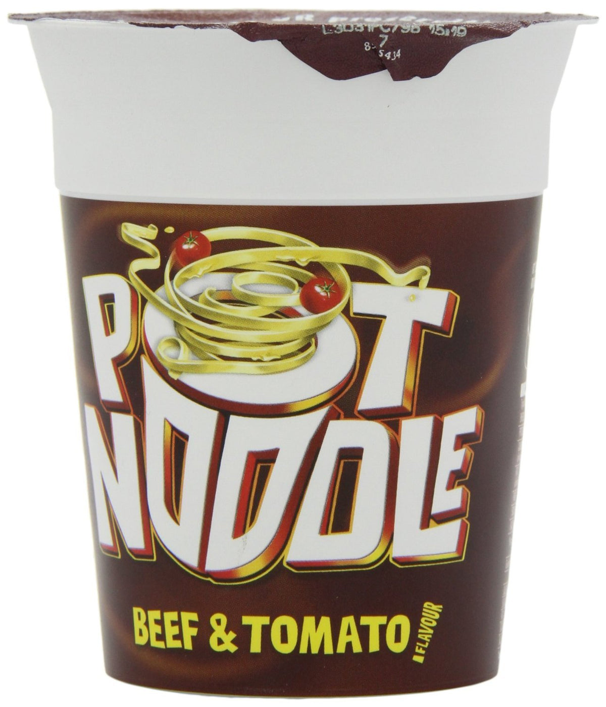 Pot Noodle Beef and Tomato 90 g - 12 Pack | Quick Noodle Lunch