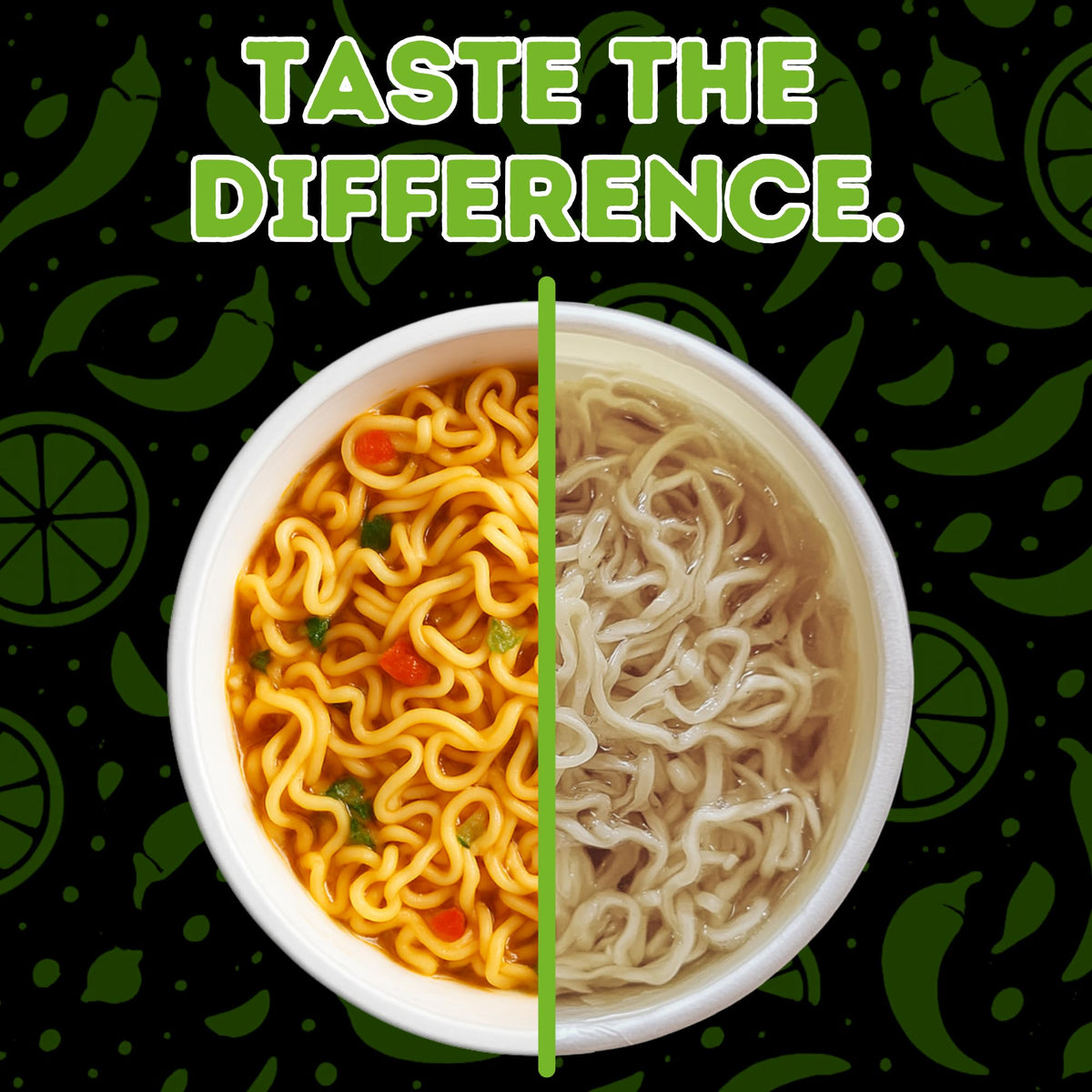 Power Noods High Protein Ramen Noodles – 6 or 12 Pack | Plant-Based Instant Meal | Chili Lime