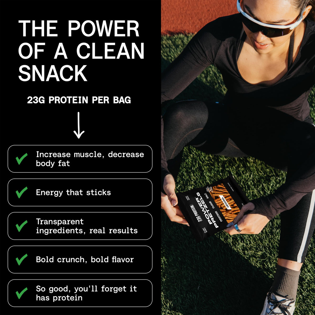Power Pretzels Variety Pack – 9 Bags, 23g Protein, Vegan