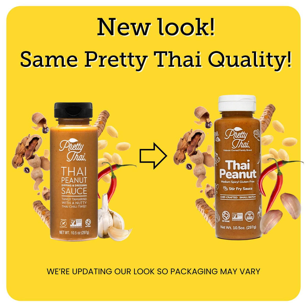 Pretty Thai Peanut Sauce – Gluten Free, Non-GMO, Vegan, Pack of 3 | Stir Fry, Dressing & Dip