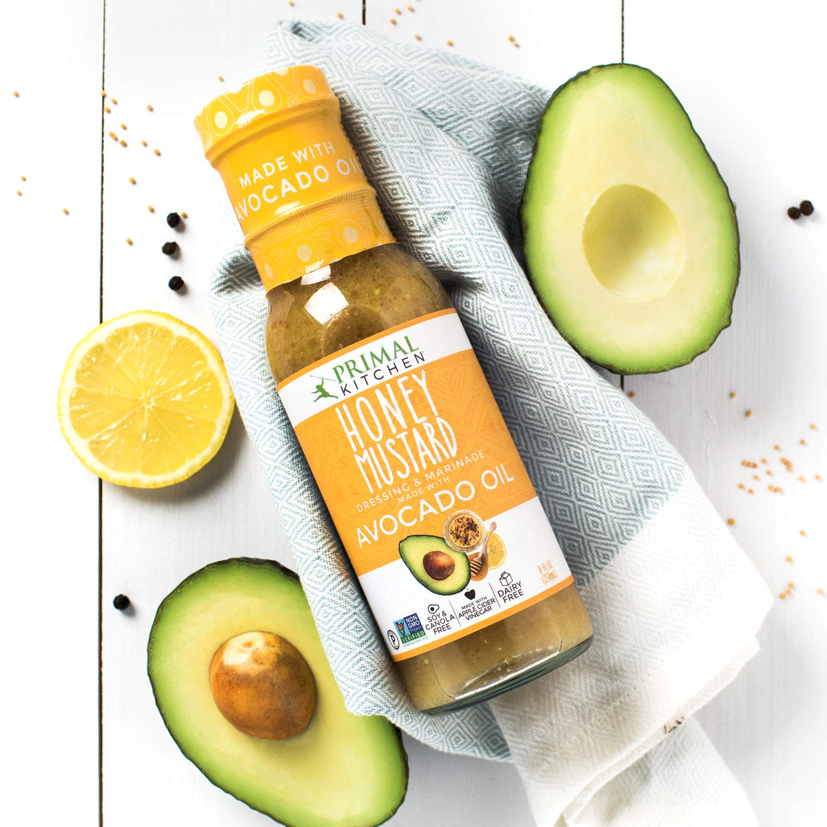 Primal Kitchen Ranch, Greek & Honey Mustard Dressing Variety Pack with Avocado Oil