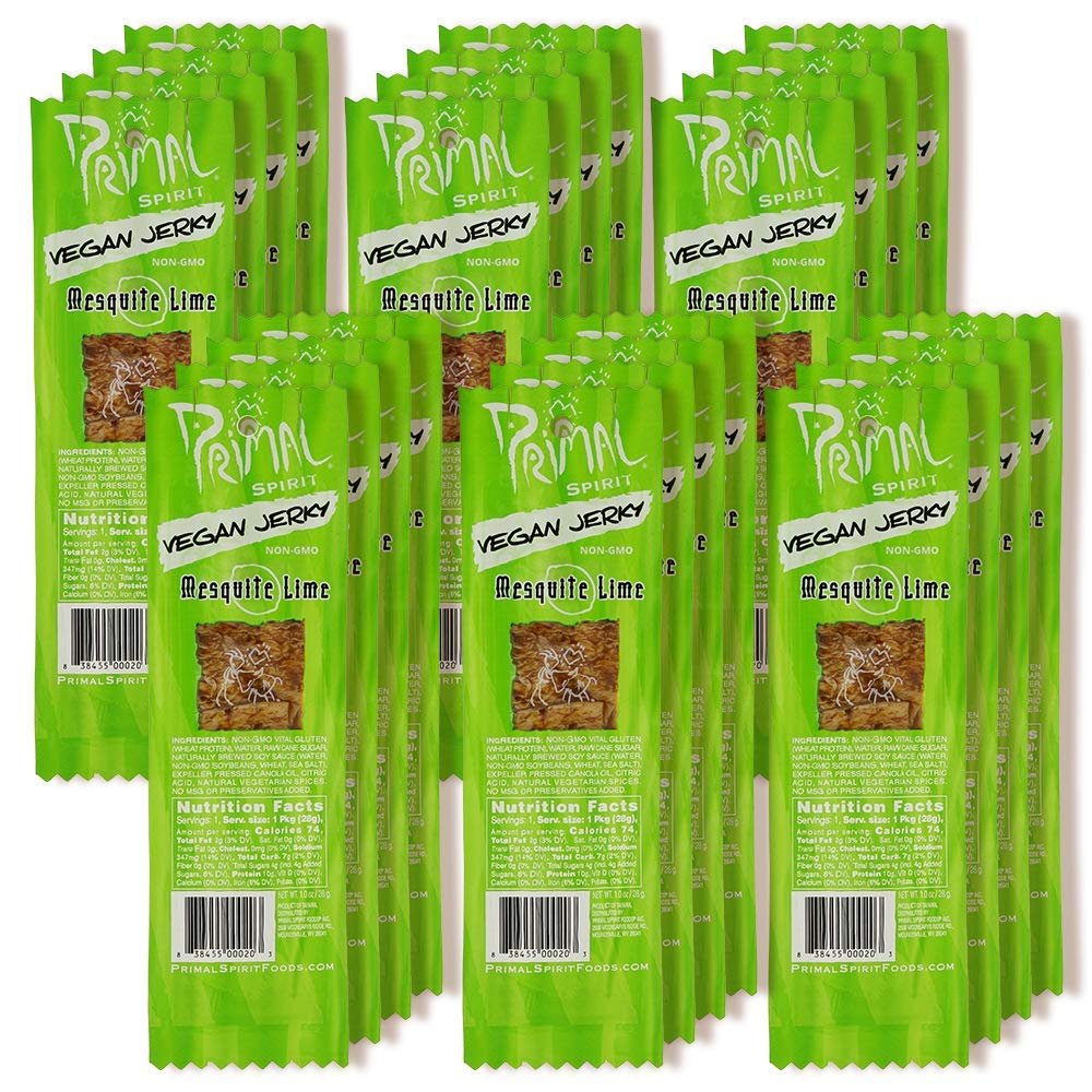 Primal Spirit Foods Mesquite Lime Vegan Jerky – 24 Pack