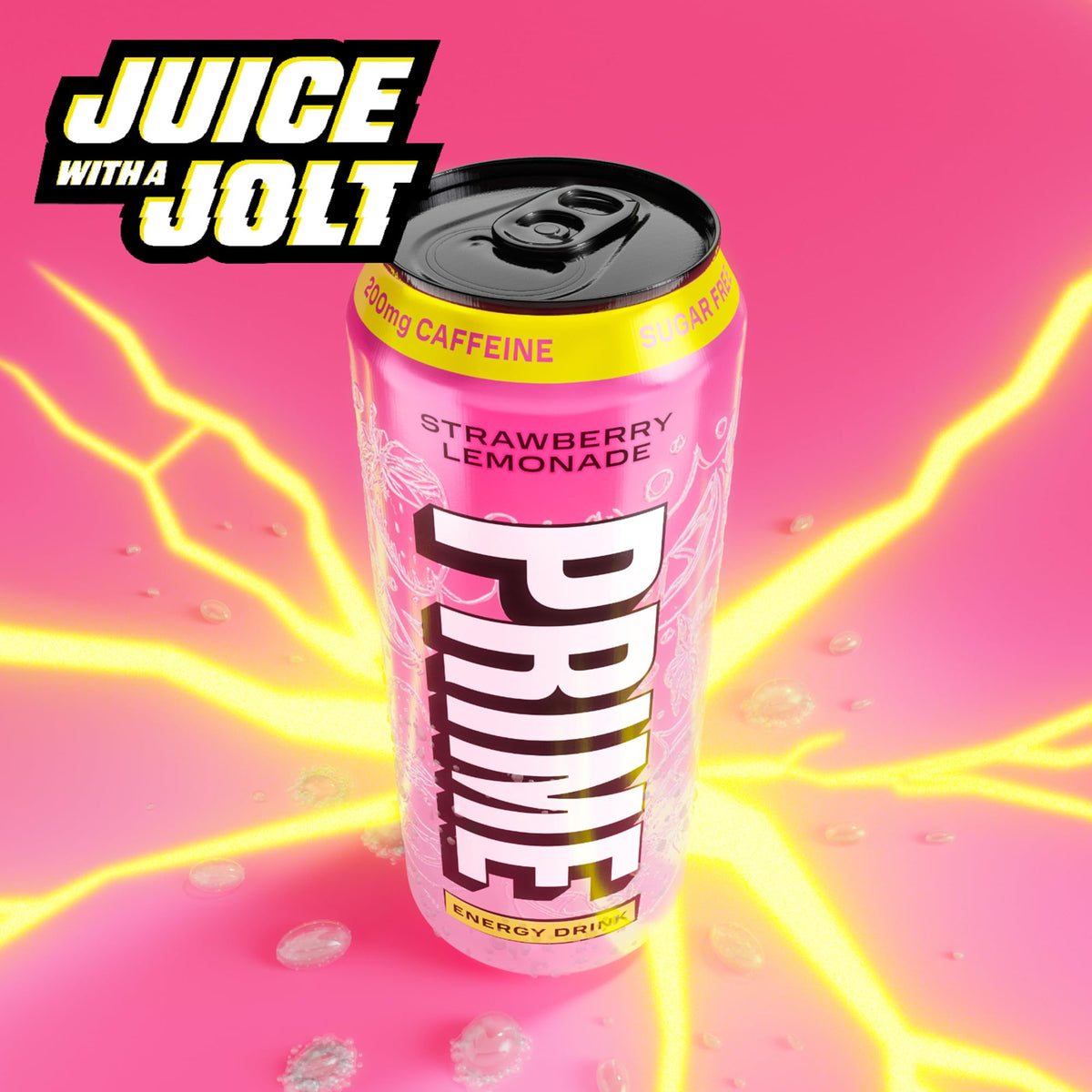 PRIME Energy Strawberry Lemonade — Sugar Free, 200 mg Caffeine