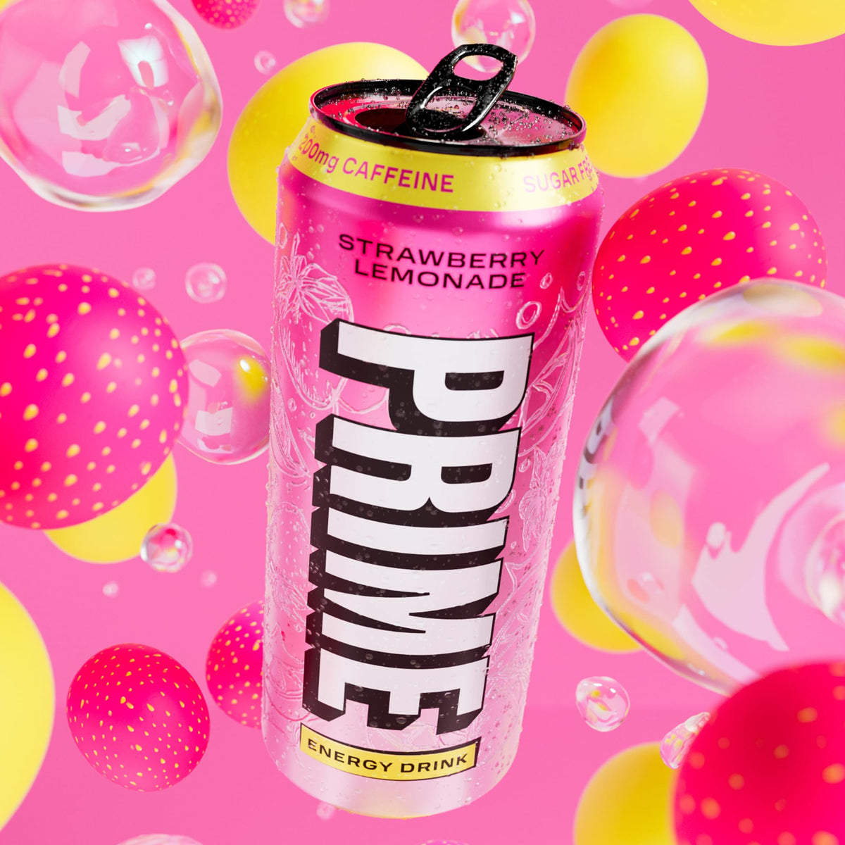 PRIME Energy Strawberry Lemonade — Sugar Free, 200 mg Caffeine