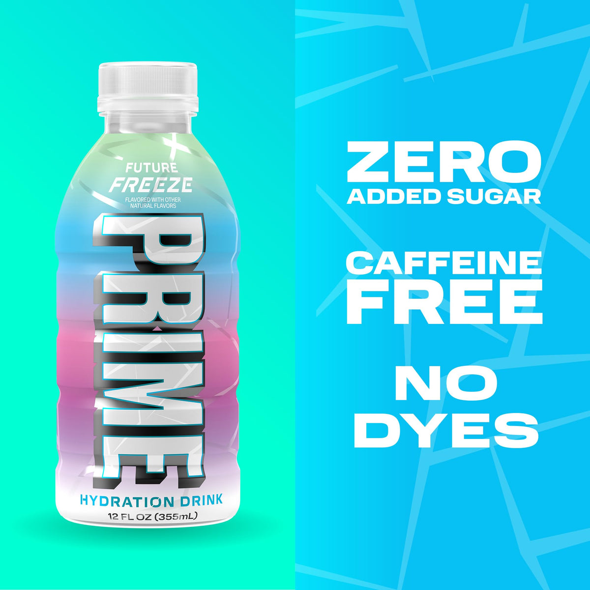 PRIME Hydration Cherry Freeze & Future Freeze — Electrolyte Drinks with Coconut Water, Zero Added Sugar, 12 fl oz (24 Pack)