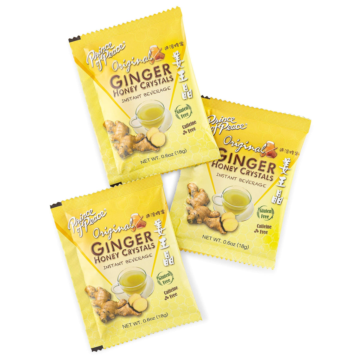 Prince Of Peace Instant Lemon Ginger Honey Crystals — 2 Pack of 30 Sachets