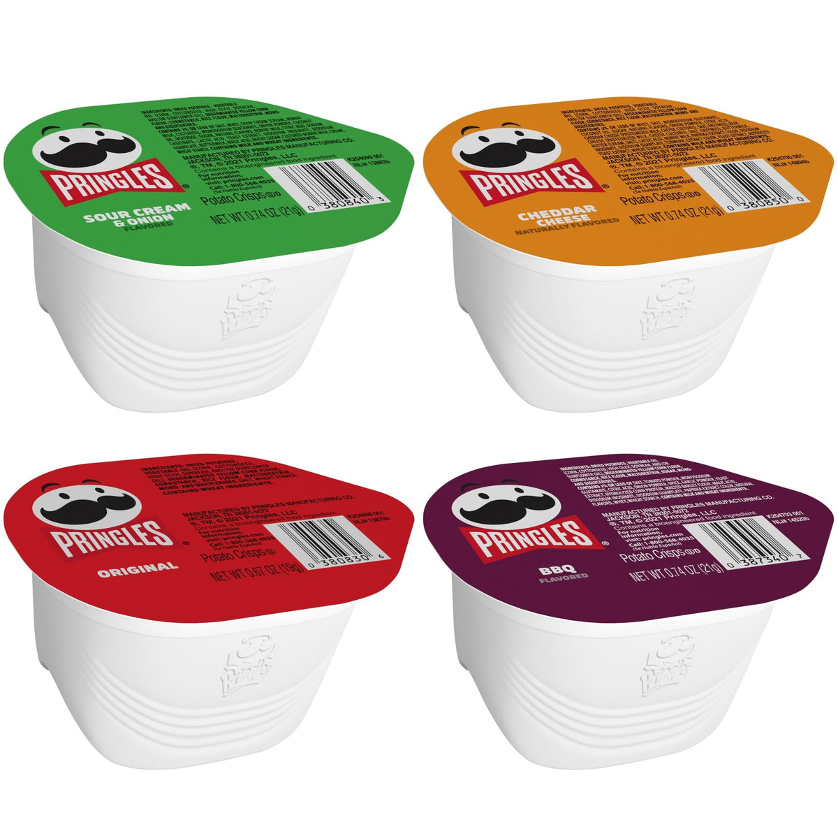 Pringles Snack Stacks Variety Pack – 36 Cups of Original, Sour Cream & Onion, Cheddar Cheese, BBQ