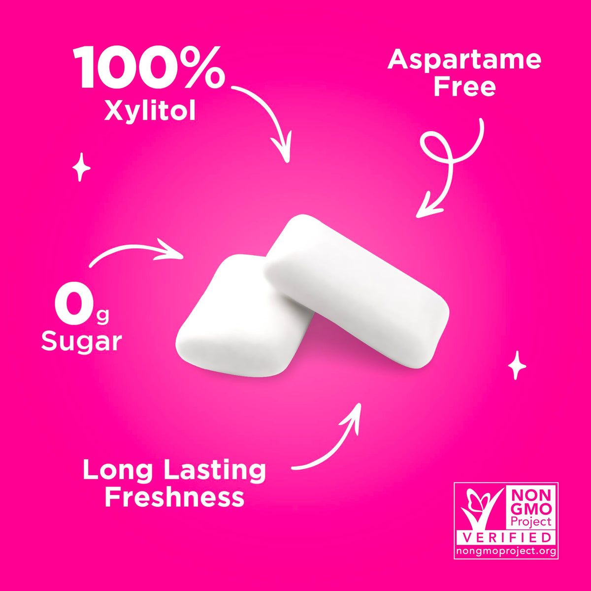 PUR Gum | Aspartame-Free Chewing Gum with 100% Xylitol | Variety Pack (8 Flavors) | 55 Pieces per Bag