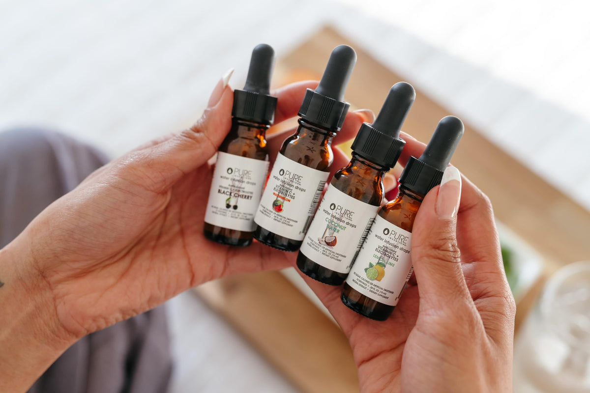 Pure Inventions Coconut Water, Lemon Lime & Watermelon Infusion Drops – Antioxidants, Vitamin C & Electrolytes | Sugar Free, Zero Calorie