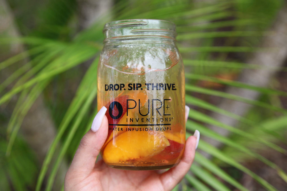 Pure Inventions Water Enhancer Drops – Green Tea Peach (30 Servings) | Antioxidants, Electrolytes, Sugar-Free
