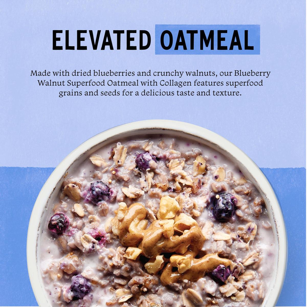 Purely Elizabeth Gluten-Free Collagen Oats Cup – Blueberry Walnut, 12 Ct.