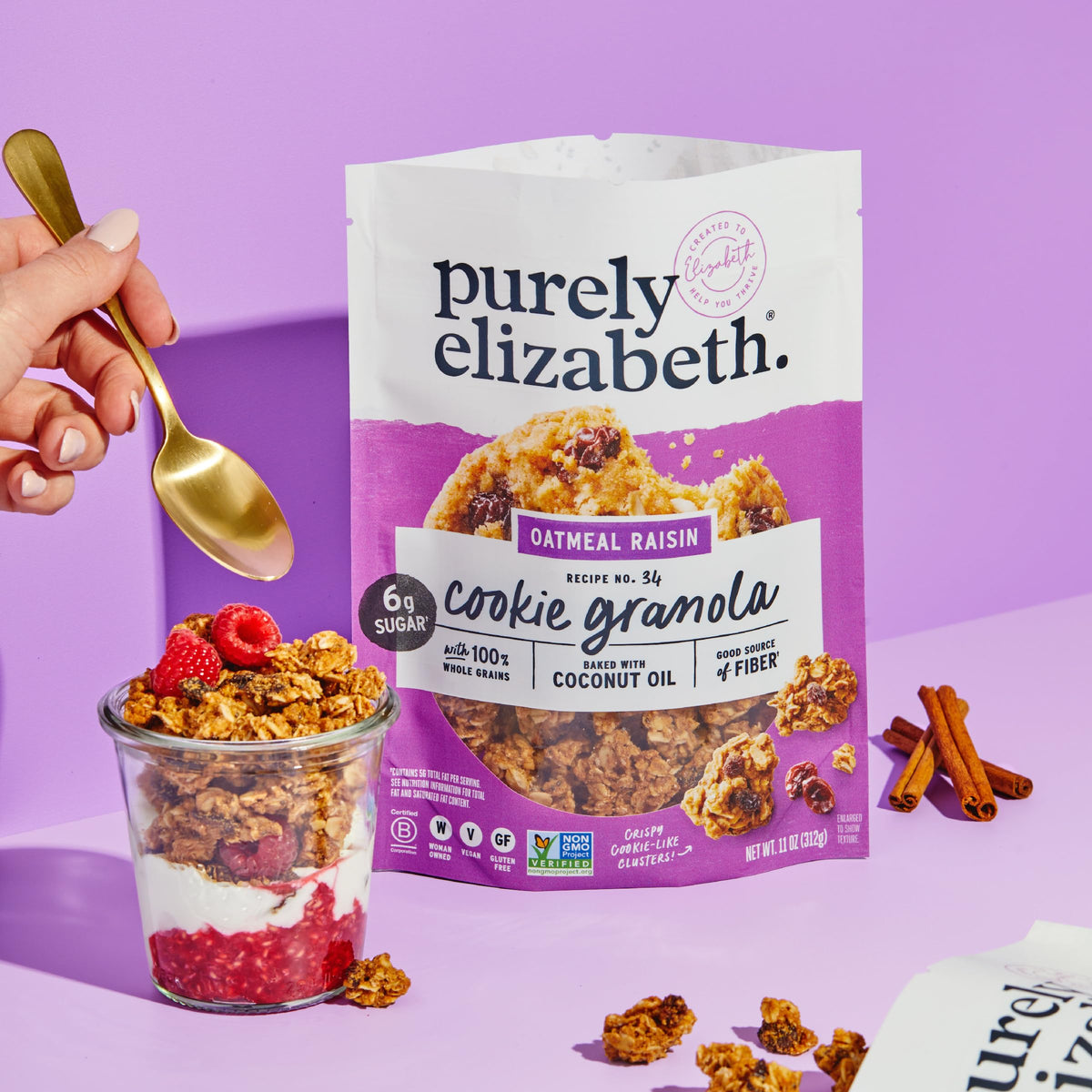 Purely Elizabeth Cookie Granola Variety Pack - 11 oz Bags (3 Pack)