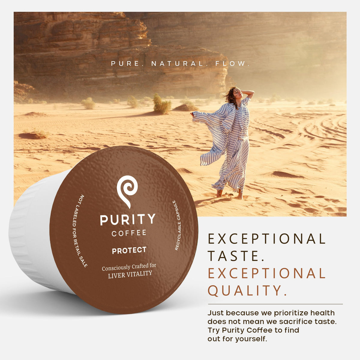 Purity Coffee PROTECT K Pod Capsules 12ct – High-Antioxidant USDA Organic Arabica, Lab-Tested