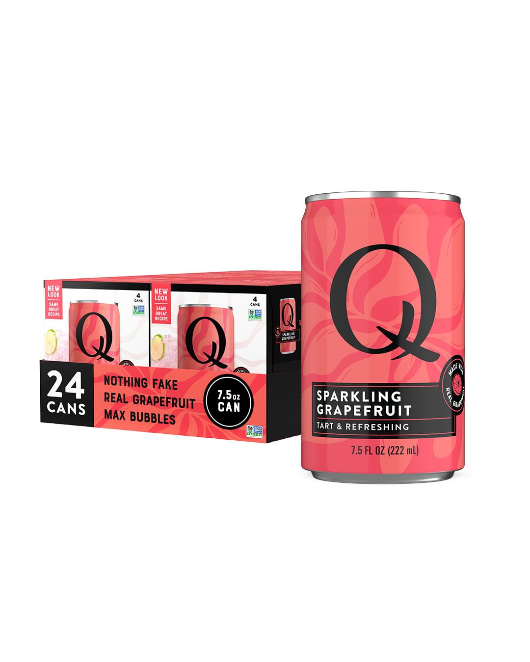 Q MIXERS Q SPARKLING GRAPEFRUIT – Real Grapefruit, Less Sweet, Bold Fizz for Cocktails & Mocktails | 7.5 oz Cans, Pack of 24