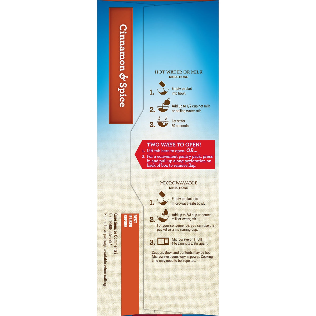 Quaker Instant Oatmeal Cinnamon & Spice — 4-Pack, 10-Count Boxes