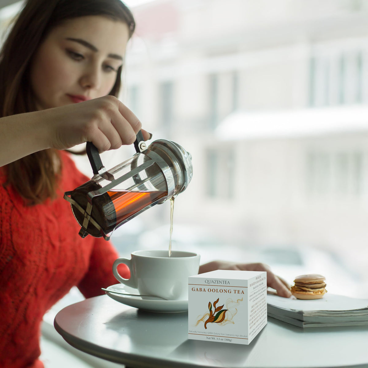 QuaZenTea GABA Oolong Tea Loose Leaf – Vietnamese High Mountain, Smooth Calm Focus | QUAZENTEA