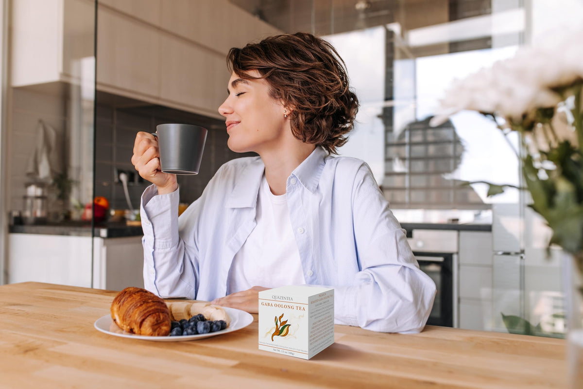 QuaZenTea GABA Oolong Tea Loose Leaf – Vietnamese High Mountain, Smooth Calm Focus | QUAZENTEA