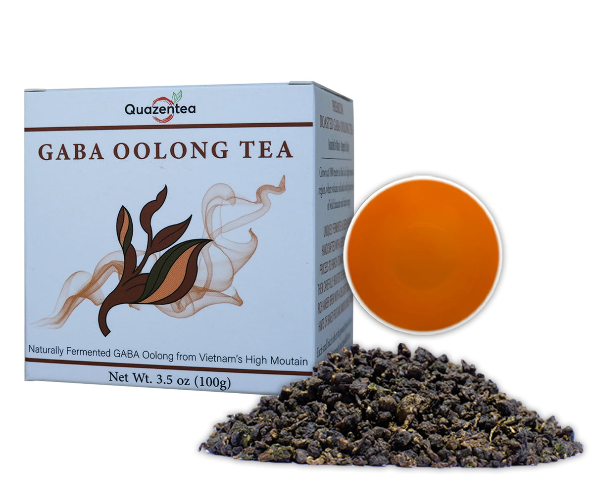 QuaZenTea GABA Oolong Tea Loose Leaf – Vietnamese High Mountain, Smooth Calm Focus | QUAZENTEA