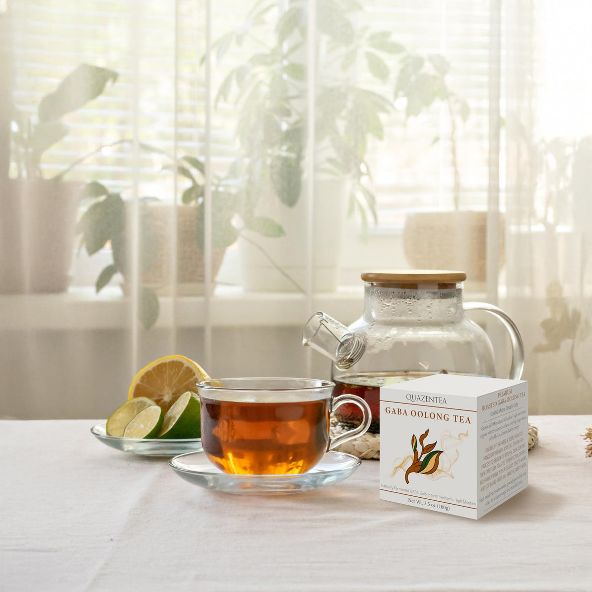 QuaZenTea GABA Oolong Tea Loose Leaf – Vietnamese High Mountain, Smooth Calm Focus | QUAZENTEA