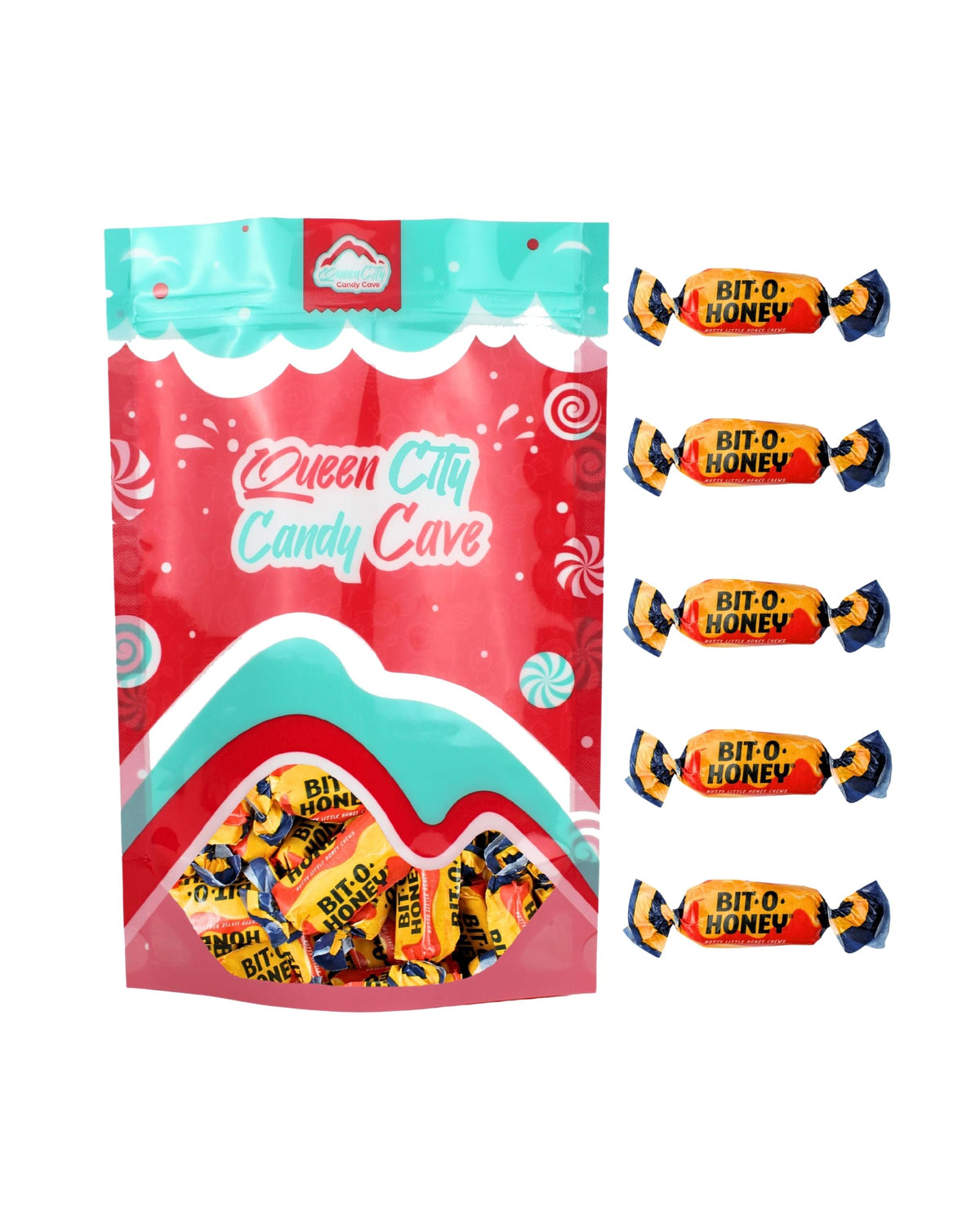 Bits O Honey Candy Bulk (2 lb) – Queen City Candy Cave Old Fashioned Honey Almond Taffy