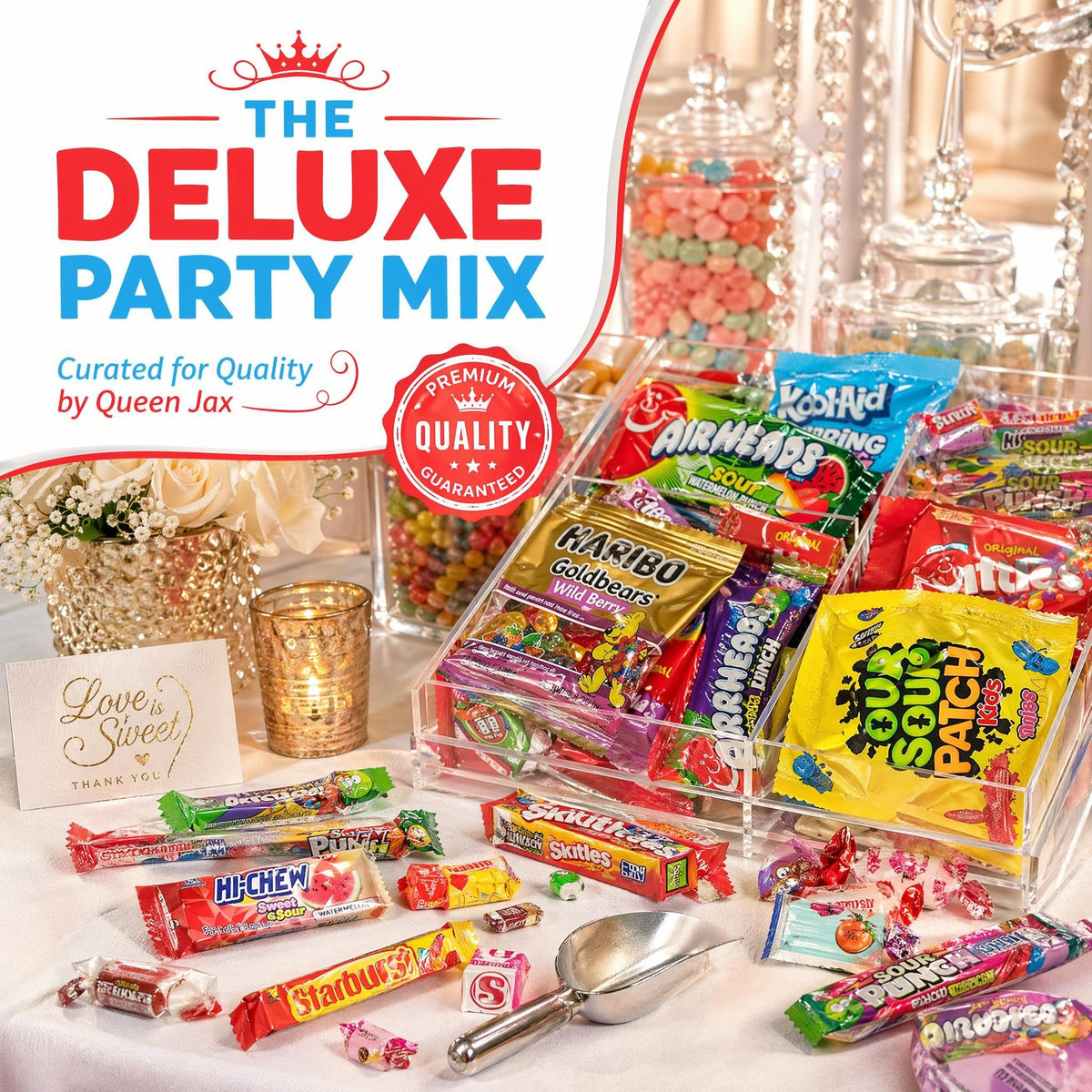Queen Jax Candy Variety Pack – Deluxe 4 lb Bulk Assorted Candy Party Mix
