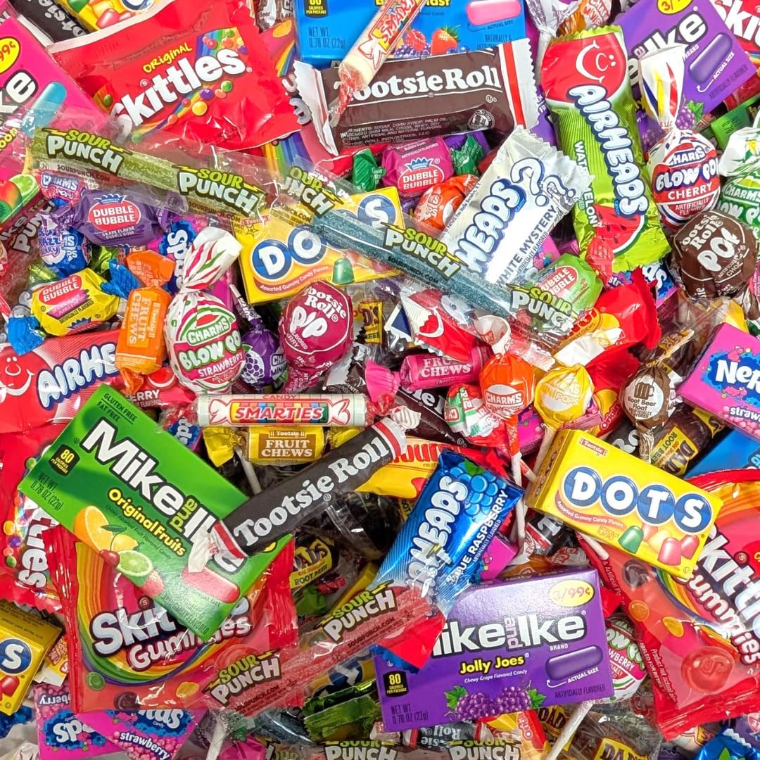 QUEEN JAX Ultimate Candy Variety Pack — 5 lb Bulk, Individually Wrapped, No Filler Candies