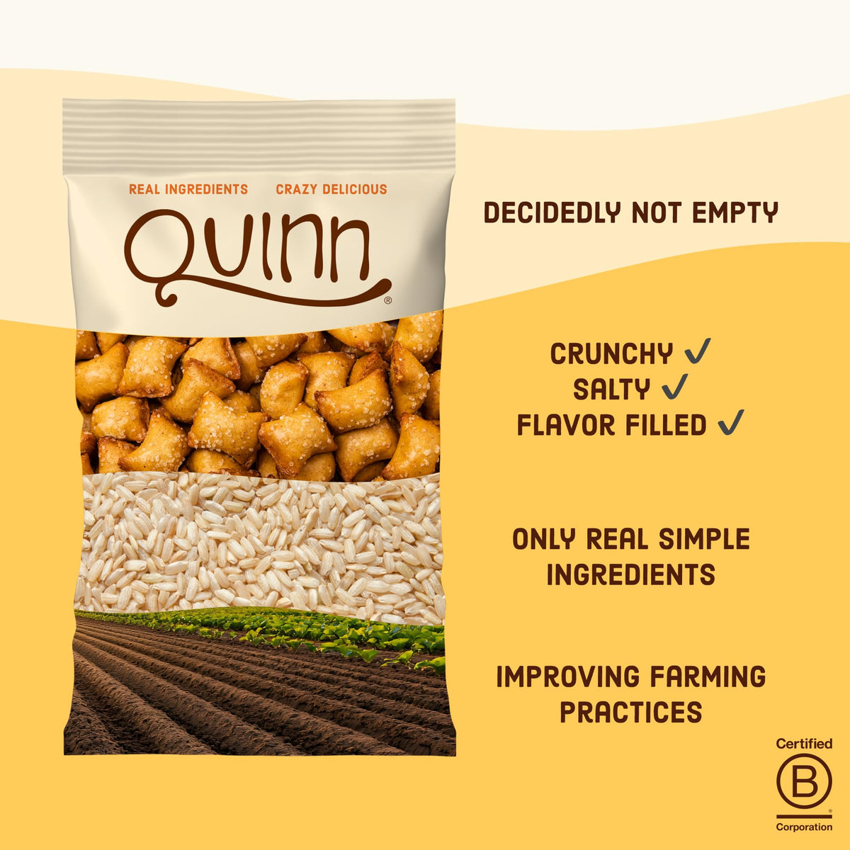 Quinn Creamy Peanut Butter Filled Pretzel Nuggets — Vegan, Gluten Free, Non-GMO | 1.5 Oz Pack of 14