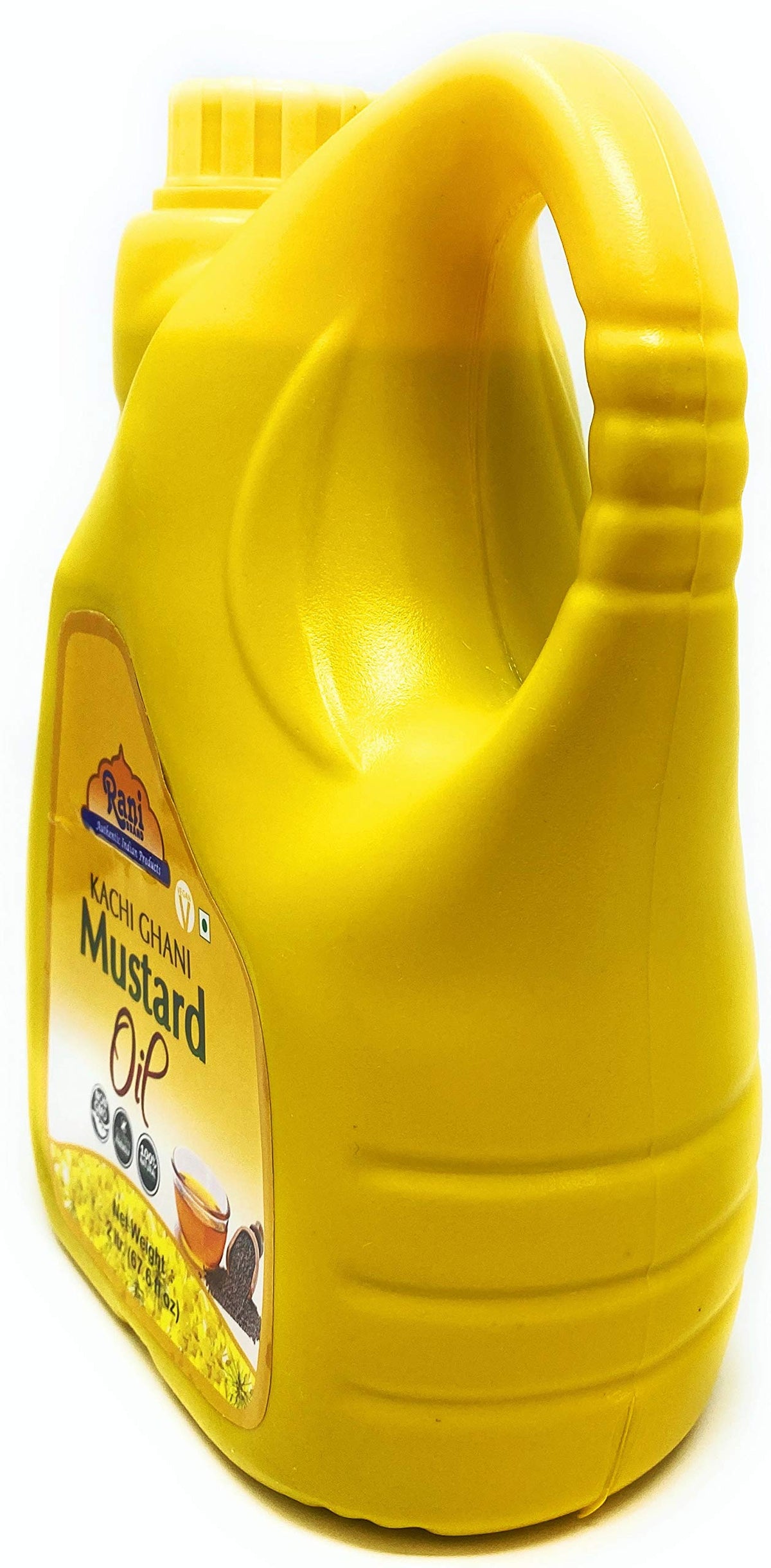 Rani Mustard Oil (Kachi Ghani) 2L – Pure, Non-GMO, Kosher, Gluten-Free & Vegan | 100% Natural
