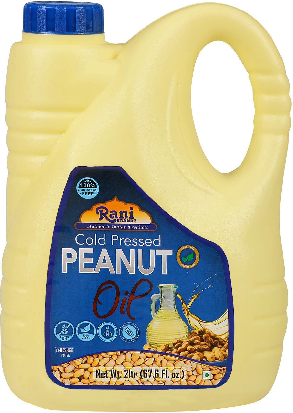 Rani Peanut Oil 67.6 oz Cold-Pressed | 100% Natural | NON-GMO | Kosher | Vegan | Gluten Free